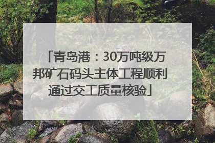 青岛港：30万吨级万邦矿石码头主体工程顺利通过交工质量核验